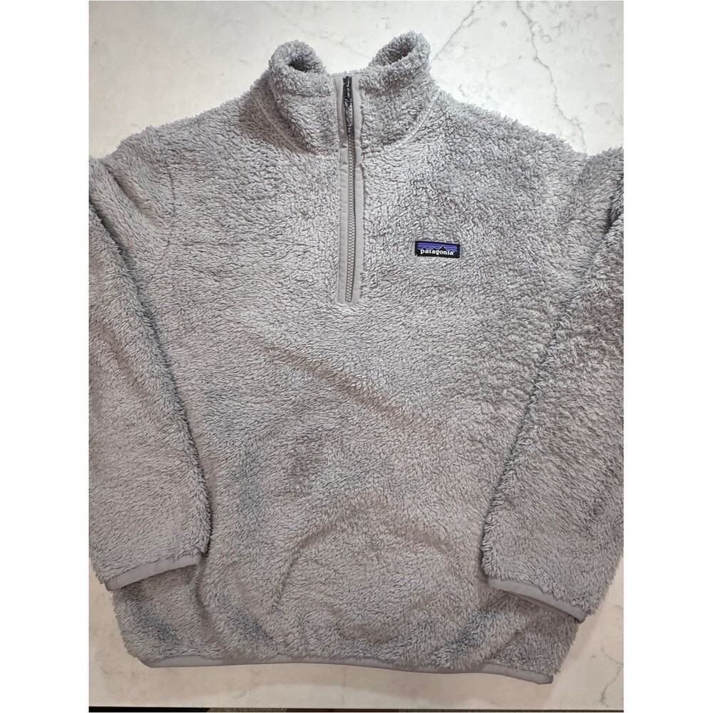 Patagonia Women's Los Gatos 1/4 Zip Fleece Pullover Jacket M Medium grey